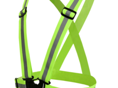 fluorescent green color reflective elastic strap safety vest belt for outside running safety