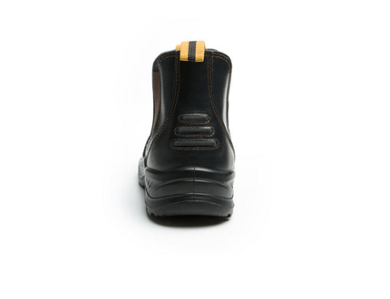 High Ankle leather Mens rubber Anti Sli safety boots steel toe for workers