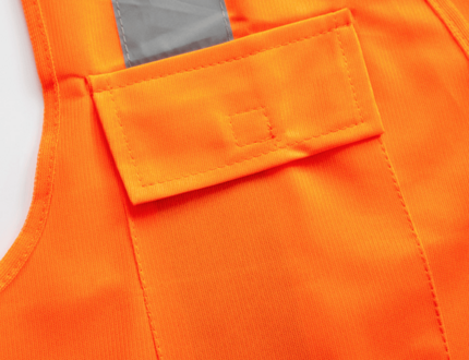 Customizable EN 20471 high quality reflective strip police safety vest with zipper